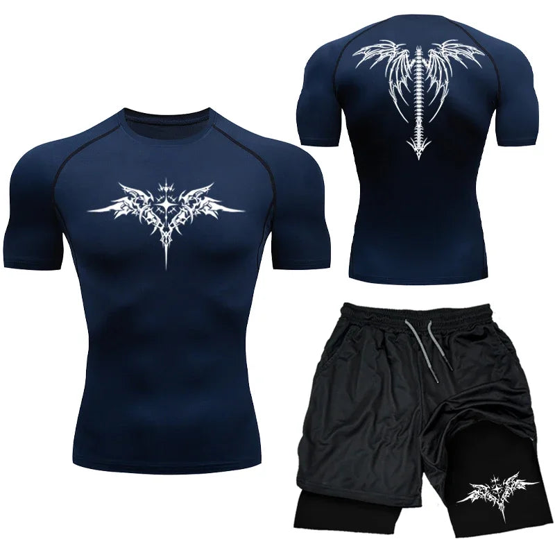 Apex Ritual MMA Compression Set – Quick-Dry Rashguard & Shorts for Combat Training
