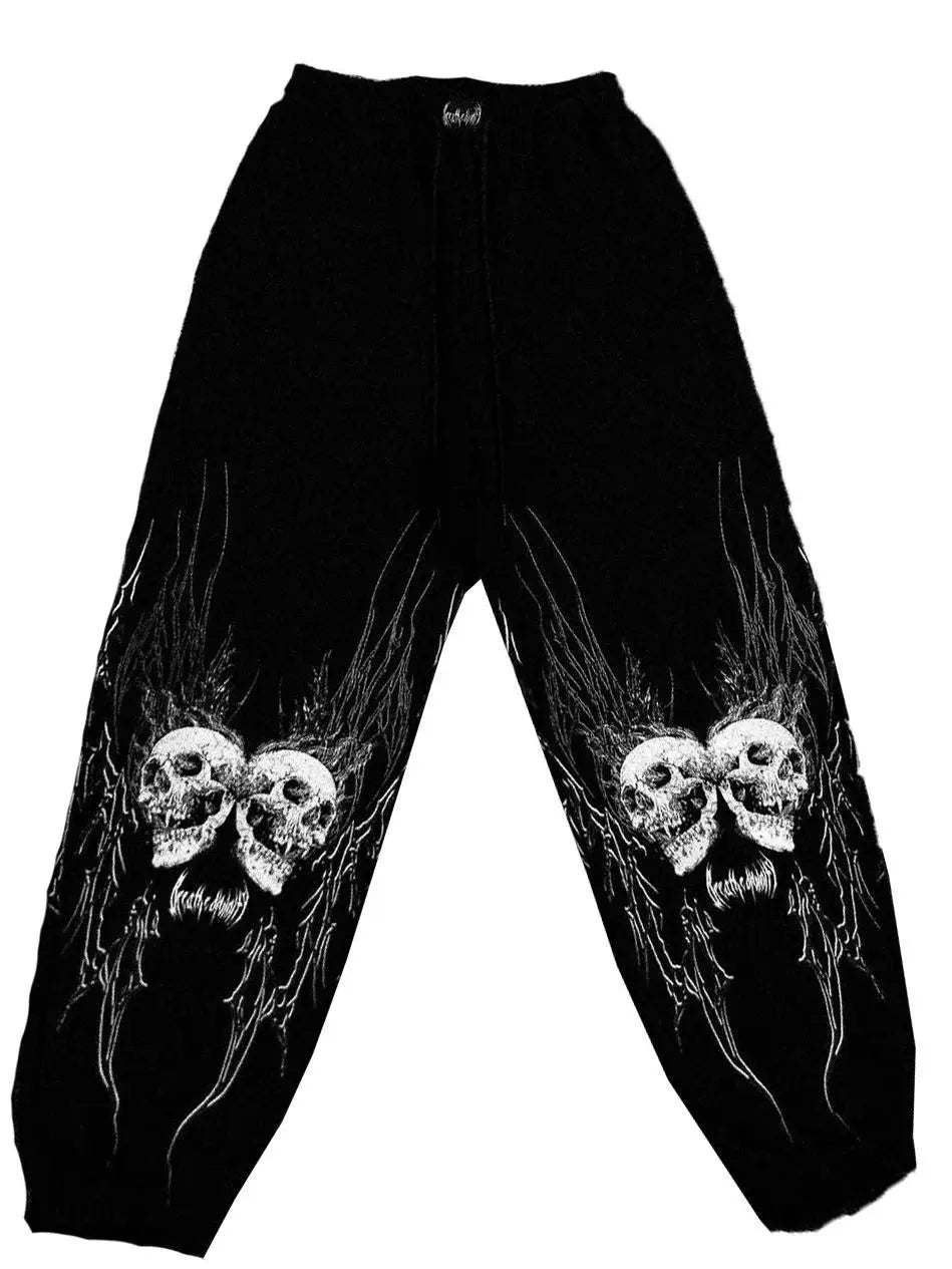 Apex Ritual – Men's Dark Print Casual Jogger Pants – Street Hip Hop Elastic Waist Training Trousers