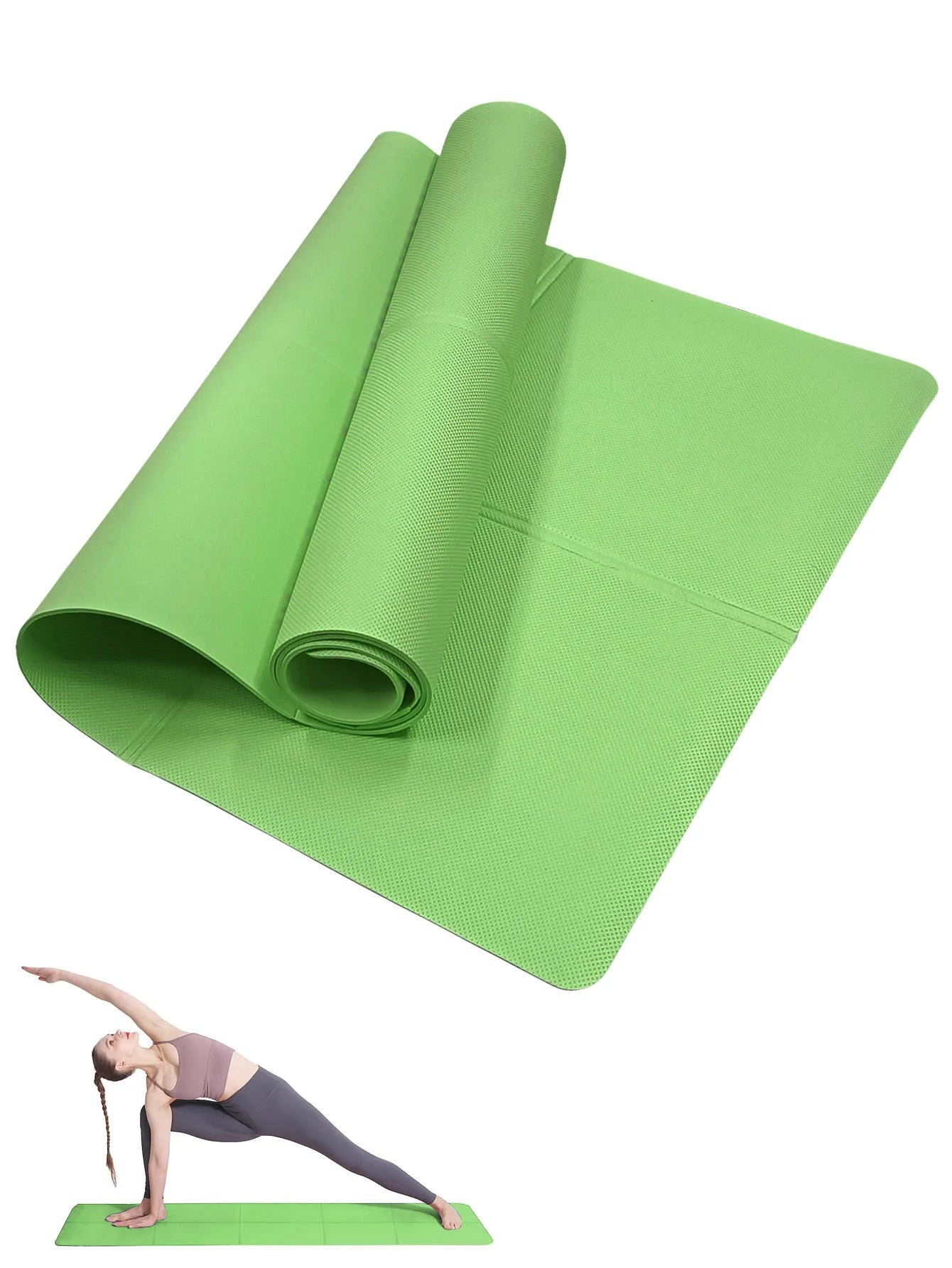 Apex Ritual – Yoga Mat Pilates Fitness Mat 3/4/6mm – Non-Slip Thick Exercise Cushion for Gym & Training