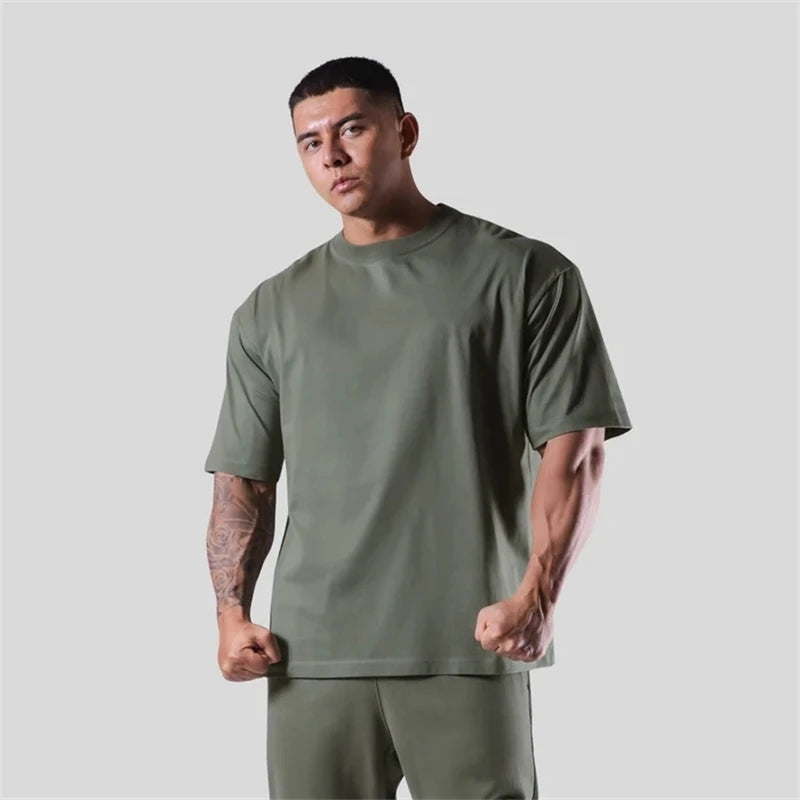 Apex Ritual – JAPAN & UK Cotton Gym Running T-Shirt – Short Sleeve Workout Training Tee