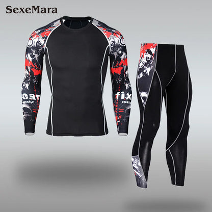 Apex Ritual – Men's Thermal Underwear Sets Compression Sport Suit – Quick Drying Long Johns
