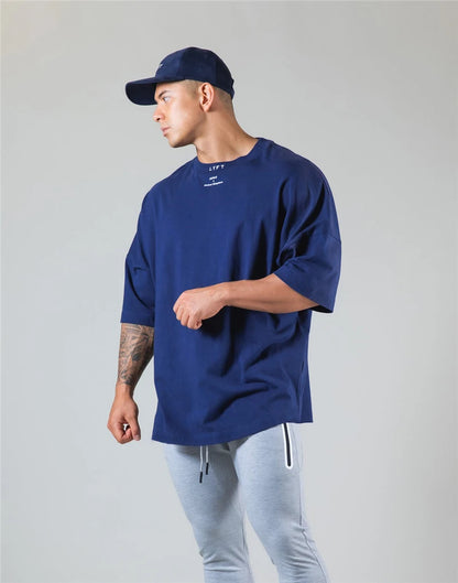 Apex Ritual – JAPAN & UK Cotton Gym Running T-Shirt – Short Sleeve Workout Training Tee