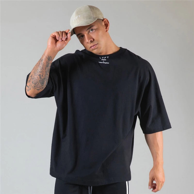 Apex Ritual – JAPAN & UK Cotton Gym Running T-Shirt – Short Sleeve Workout Training Tee