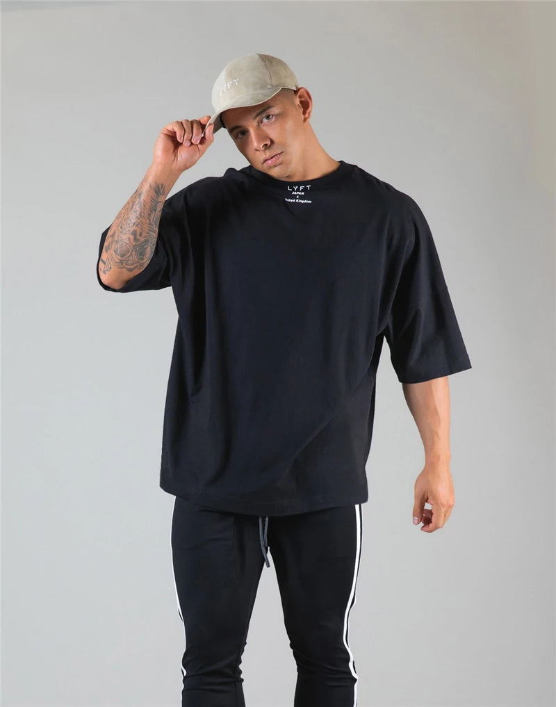 Apex Ritual – JAPAN & UK Cotton Gym Running T-Shirt – Short Sleeve Workout Training Tee
