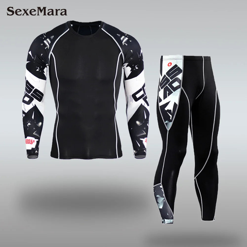 Apex Ritual – Men's Thermal Underwear Sets Compression Sport Suit – Quick Drying Long Johns