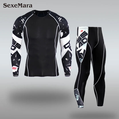 Apex Ritual – Men's Thermal Underwear Sets Compression Sport Suit – Quick Drying Long Johns