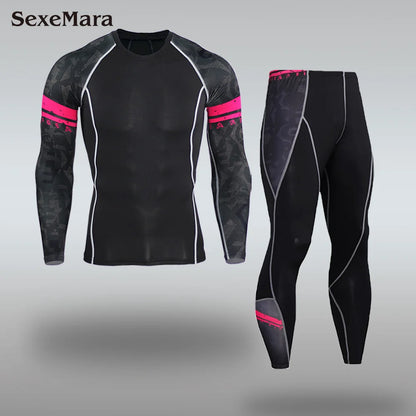 Apex Ritual – Men's Thermal Underwear Sets Compression Sport Suit – Quick Drying Long Johns