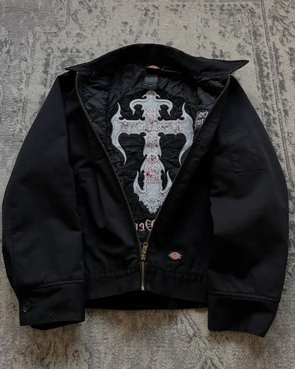 Apex Ritual – Y2K Harajuku Vintage Letter Embroidered Jacket Women – Gothic Hip Hop Casual Coat