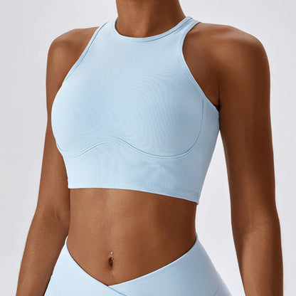 APEX RITUAL Women's High-Impact Sports Bra – Seamless Shockproof Support