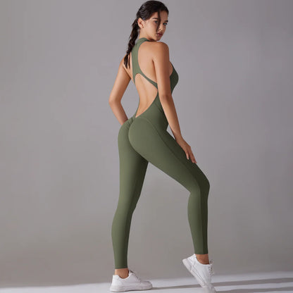 Apex Ritual – Women's Tummy-Control Sports Bodysuit – Yoga & Gym One-Piece