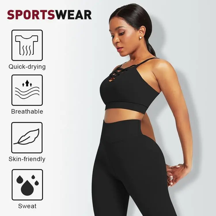 Apex Ritual – Women's 3-Piece Activewear Set – Hoodie, Bra & Leggings