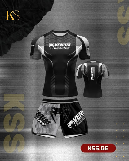 Apex Ritual – Men's Martial Arts & Boxing Casual Set – Short-Sleeve Shorts Set