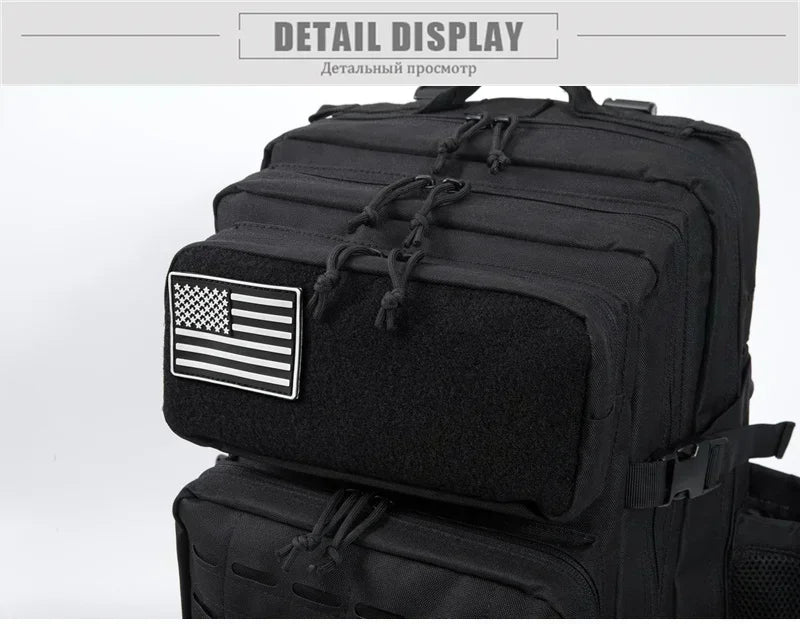 Apex Ritual – Tactical Molle Backpack 25L/45L – Military-Style Gym & Outdoor Hiking Rucksack
