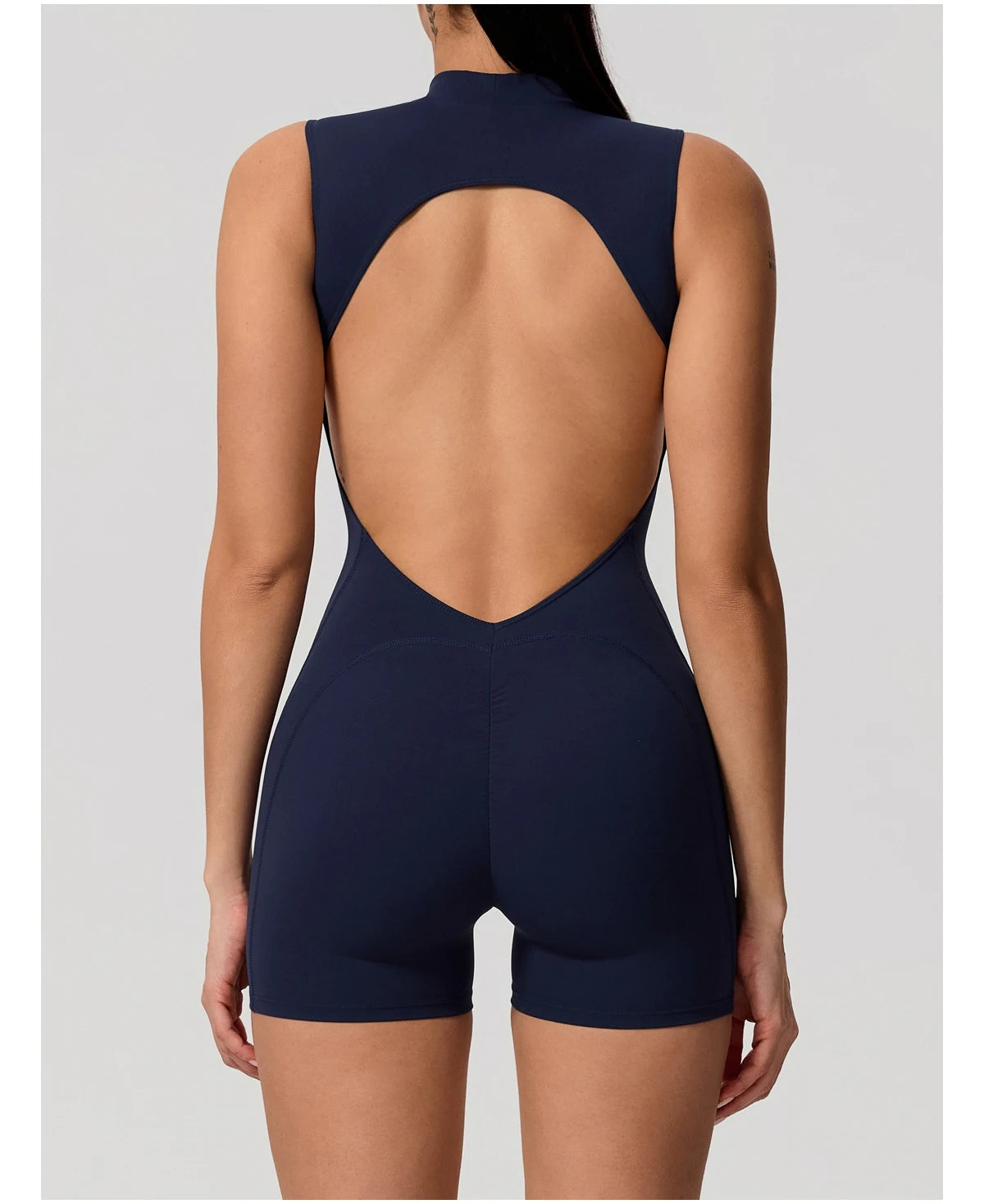Apex Ritual – Sleeveless Yoga Bodysuit Women – High Stretch Push Up Fitness Jumpsuit