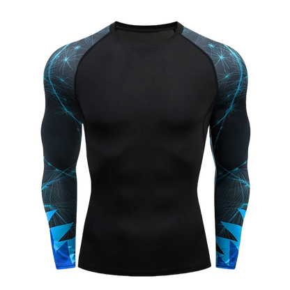 Apex Ritual – MMA Long Sleeve Rashguard – BJJ Muay Thai Compression Shirt Gym Boxing Jersey