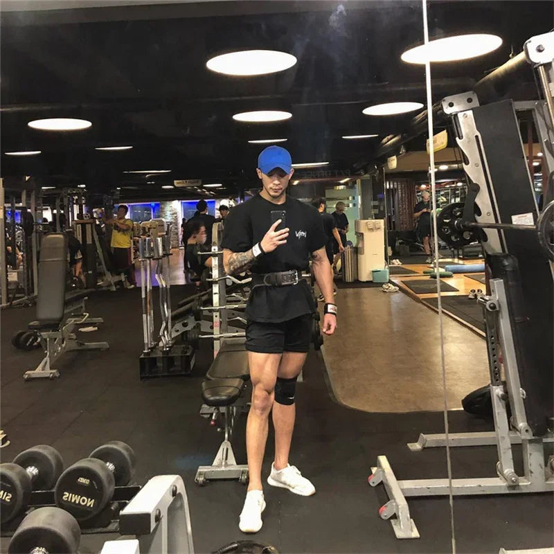 Apex Ritual – Men's Oversized Sports T-Shirt – Round Collar Cotton Summer Training Running Tee