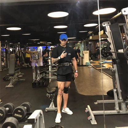 Apex Ritual – Men's Oversized Sports T-Shirt – Round Collar Cotton Summer Training Running Tee