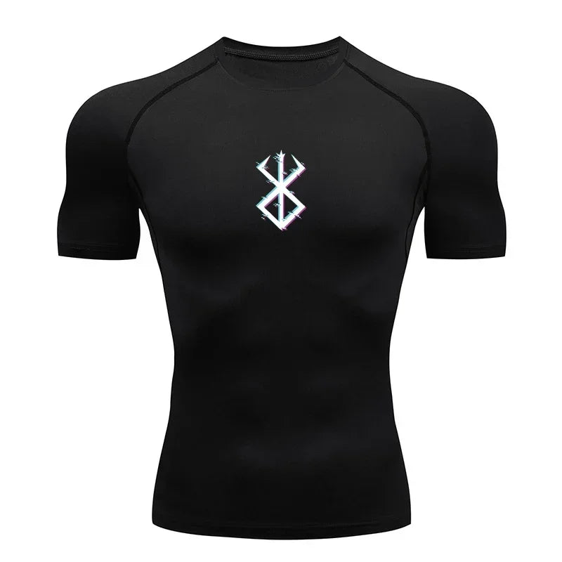 Apex Ritual Men's Compression Shirt – Quick-Dry Rash Guard Training Top