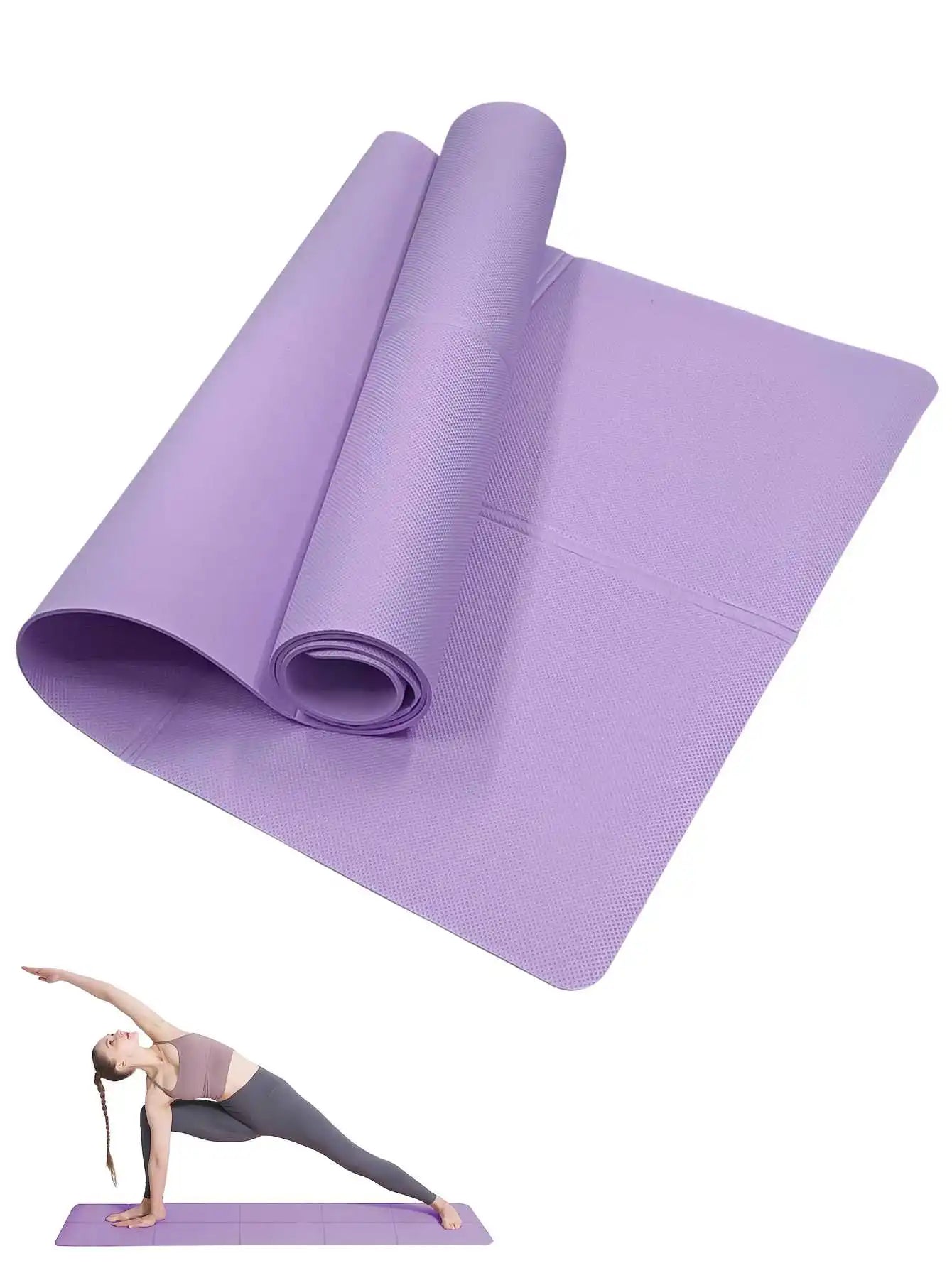 Apex Ritual – Yoga Mat Pilates Fitness Mat 3/4/6mm – Non-Slip Thick Exercise Cushion for Gym & Training