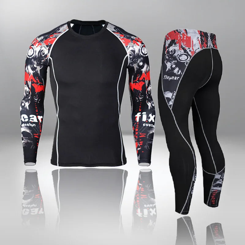 Apex Ritual – Men's Thermal Underwear Sets Compression Sport Suit – Quick Drying Long Johns