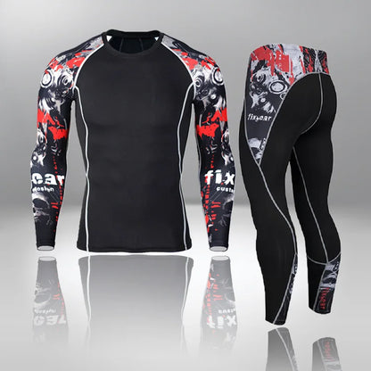 Apex Ritual – Men's Thermal Underwear Sets Compression Sport Suit – Quick Drying Long Johns