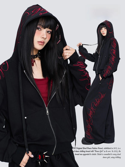 Apex Ritual – Gothic Thorn Body Set – Heavy Duty Hoodie & Sport Pants Women