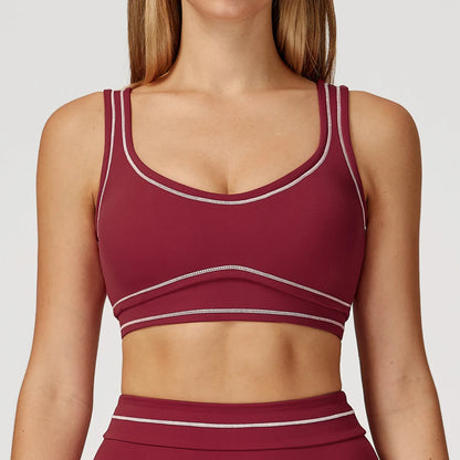 Apex Ritual – Breathable Sports Bra Women – Shockproof Push Up Gym Crop Top Summer Yoga Bra