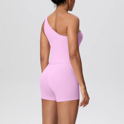 Apex Ritual Women's 2-Piece Sports Set – Push-Up Bra & Shorts