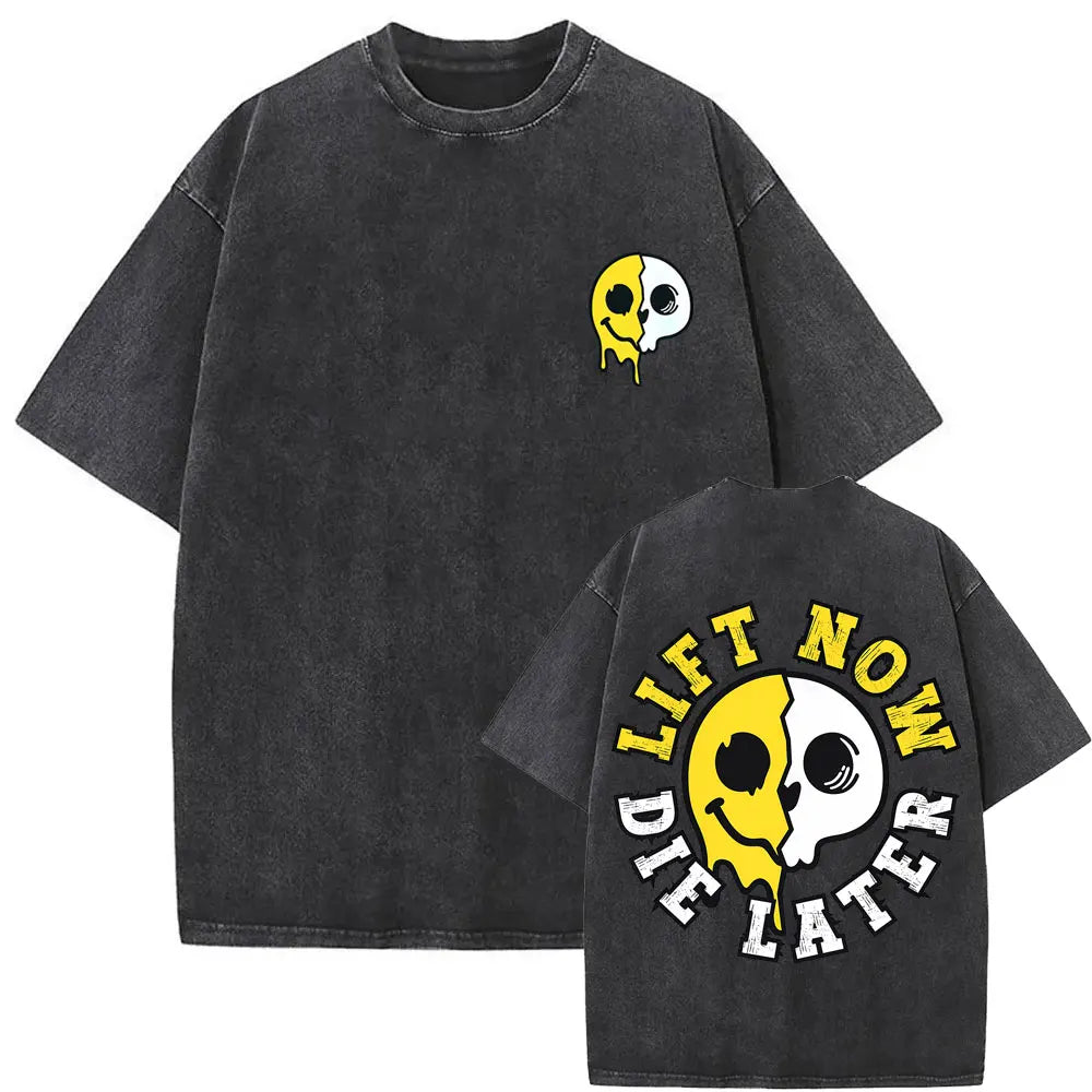 Apex Ritual – Anti Social Lifting Club Skeleton Gym Pump Cover T-Shirt – Funny Vintage Bodybuilding Tee
