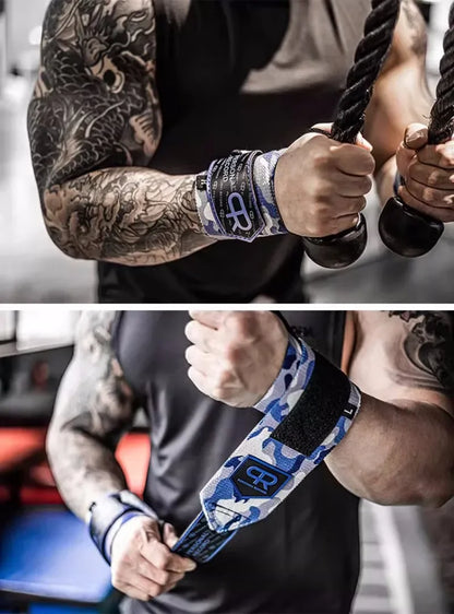 Apex Ritual – Camouflage Weightlifting Wrist Strap – Gym Fitness Wrist Wraps Band Strength Training (1 Pair)