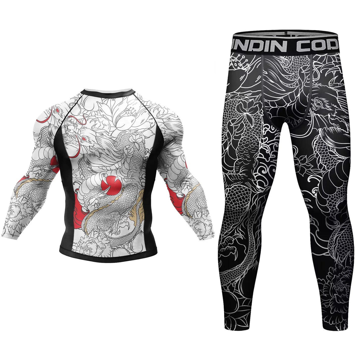 Apex Ritual No-Gi Compression Set – BJJ & Muay Thai Rashguard, Tee & Shorts