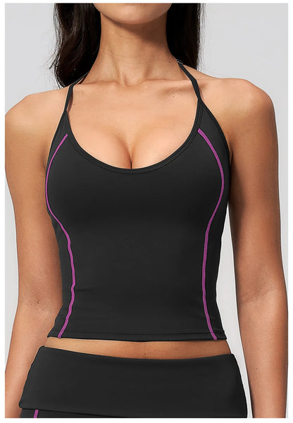Apex Ritual – High Elastic Yoga Tank Top Women – Sports Vest Quick-Dry Workout Slim Gym Bra