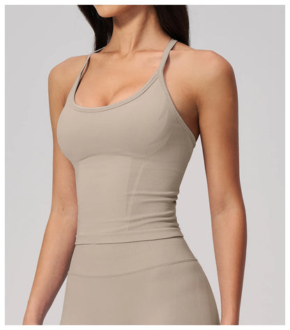 Apex Ritual – New Tight Sports Vest for Women – Seamless Yoga Bra Shockproof High Strength Sports Bra