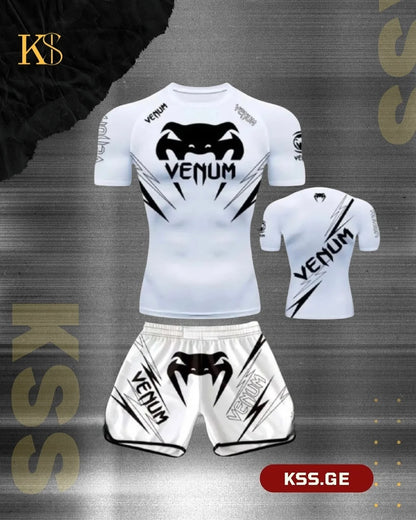 Apex Ritual – Men's Martial Arts & Boxing Casual Set – Short-Sleeve Shorts Set