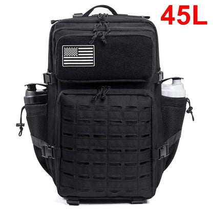 Apex Ritual – Tactical Molle Backpack 25L/45L – Military-Style Gym & Outdoor Hiking Rucksack