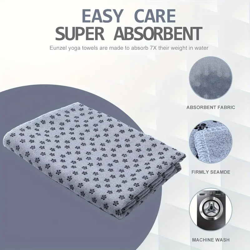 Apex Ritual Hot Yoga Towel – Non-Slip Sweat-Absorbent Mat Towel