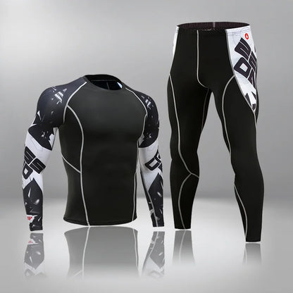 Apex Ritual – Men's Thermal Underwear Sets Compression Sport Suit – Quick Drying Long Johns