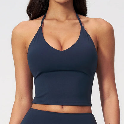 Apex Ritual – Yoga Tank Top Summer Women Deep-V – Fitness Shockproof Push Up Running Vest