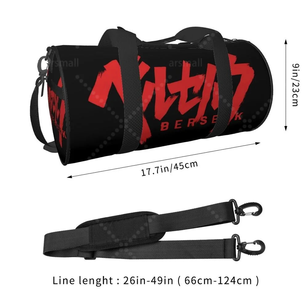Apex Ritual – Anime Print Round Duffel Bag – Durable Outdoor Yoga Fitness & Travel Duffle Bag