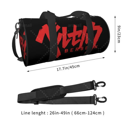 Apex Ritual – Anime Print Round Duffel Bag – Durable Outdoor Yoga Fitness & Travel Duffle Bag