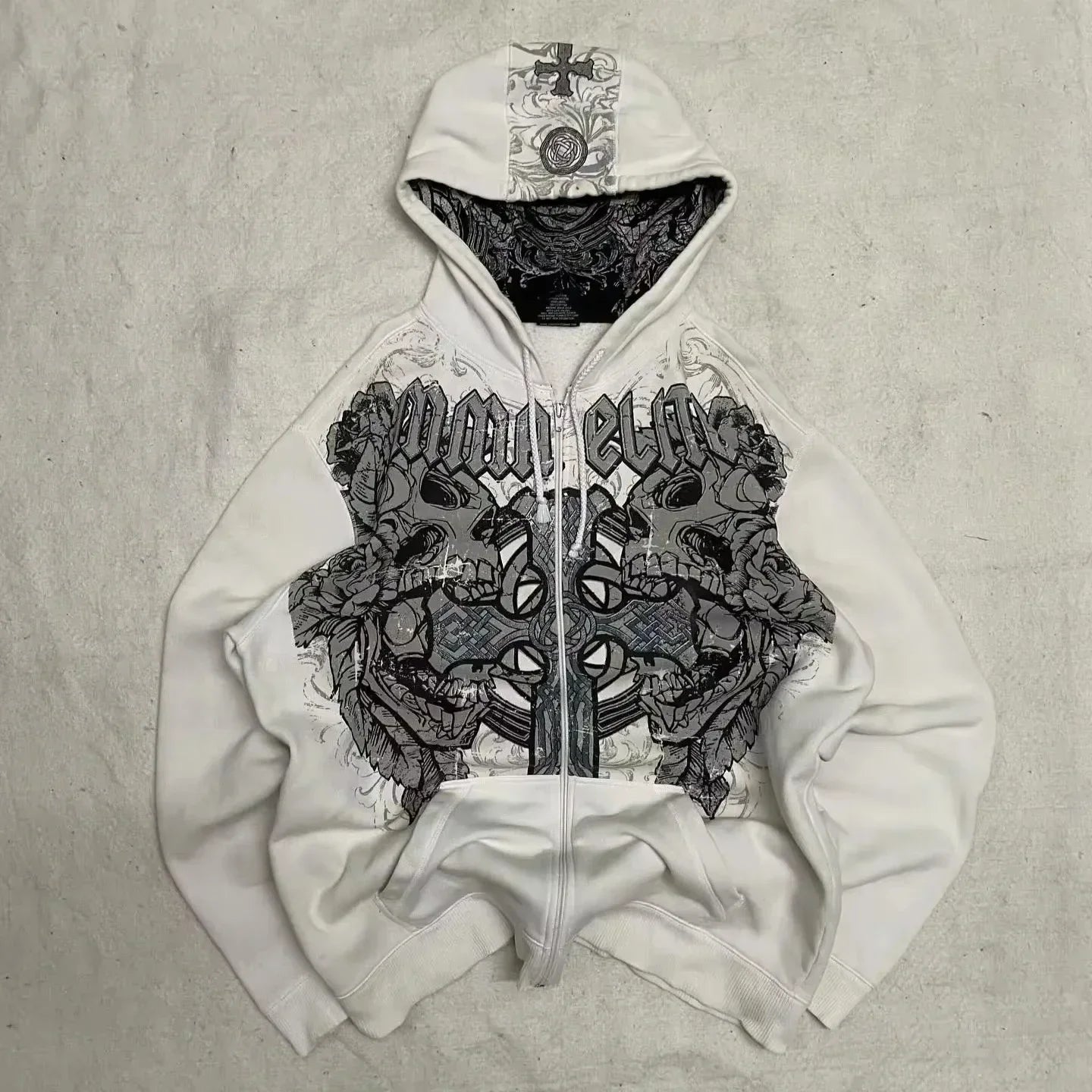 Apex Ritual – Y2K Korean College Style Zipper Hoodie Women – Harajuku Casual Loose Fleece Thick Sweatshirt