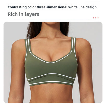 Apex Ritual – Breathable Sports Bra Women – Shockproof Push Up Gym Crop Top Summer Yoga Bra