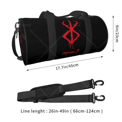 Apex Ritual – Anime Print Round Duffel Bag – Durable Outdoor Yoga Fitness & Travel Duffle Bag