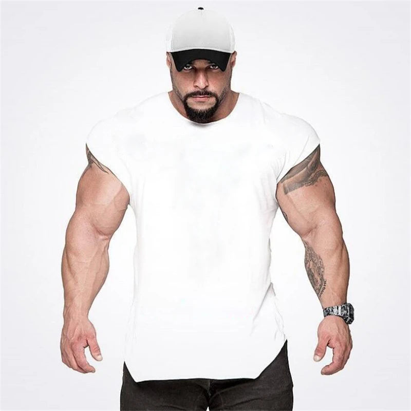 Apex Ritual – Men's Cotton Stringer Tank Top – Sleeveless Bodybuilding Gym Vest