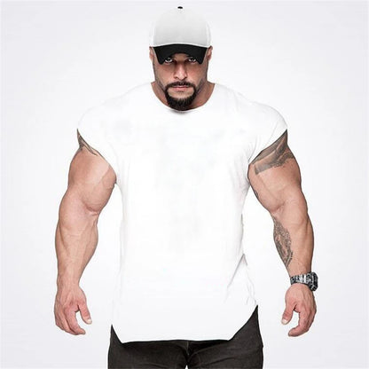 Apex Ritual – Men's Cotton Stringer Tank Top – Sleeveless Bodybuilding Gym Vest