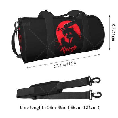 Apex Ritual – Anime Print Round Duffel Bag – Durable Outdoor Yoga Fitness & Travel Duffle Bag