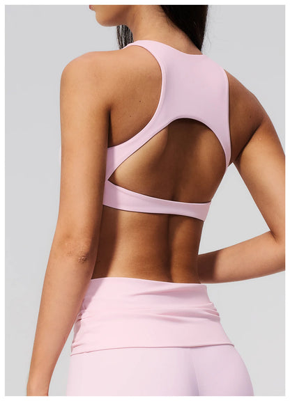 Apex Ritual – Hollow Back Sports Bra Women – Push Up Quick-Dry Fitness Yoga Underwear
