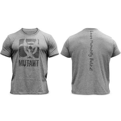 Apex Ritual – Men's Elastic Round Neck Fitness T-Shirt – Breathable Cotton Training Sport Tee