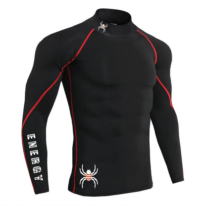 Apex Ritual – Men's Long Sleeve Compression Running T-Shirt – Quick-Dry Bodybuilding Fitness Top