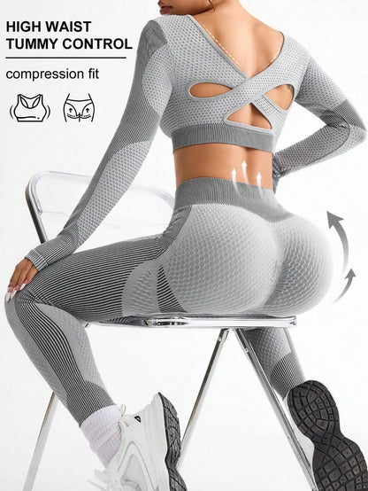 Apex Ritual – Women's 2-Piece Seamless Yoga Set – Bra & Leggings